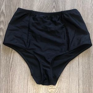 American apparel high waisted black bikini bottoms